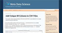 Desktop Screenshot of metadatascience.com