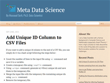 Tablet Screenshot of metadatascience.com